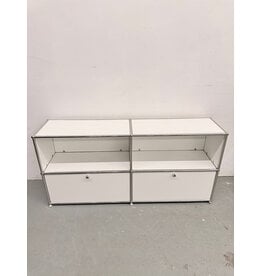 Usm Haller Style Modular Console with the Drop Top Doors