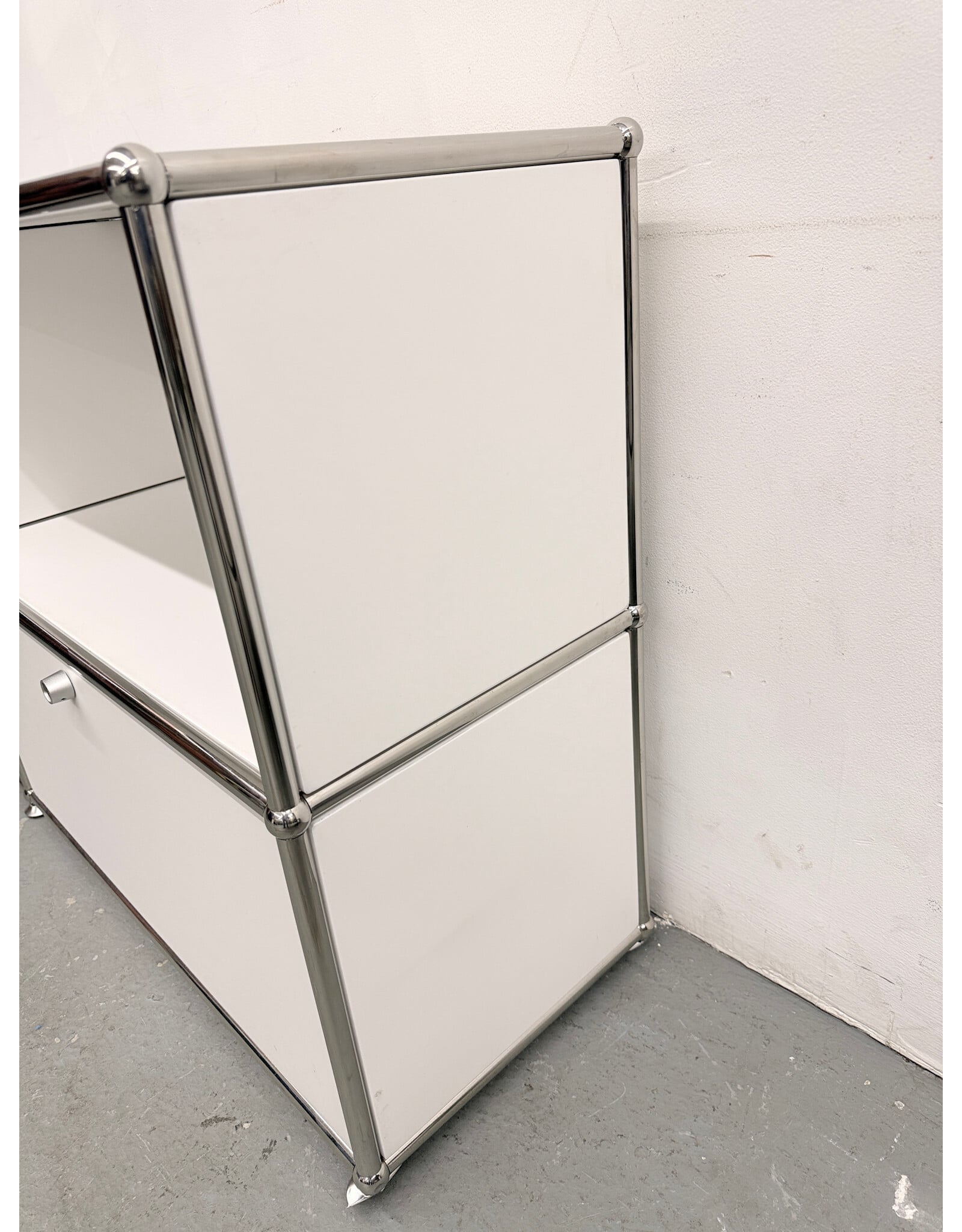 Usm Haller Style Modular Console with the Drop Top Doors