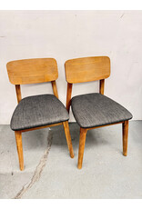 Seb Acacia Wood, Upholstered Seat Dining Chair by Castlery