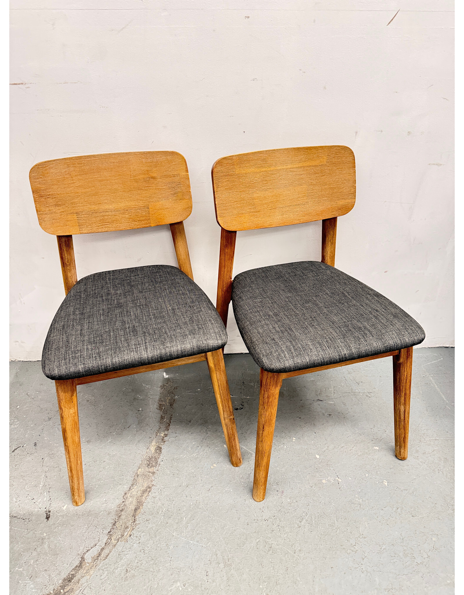 Seb Acacia Wood, Upholstered Seat Dining Chair by Castlery