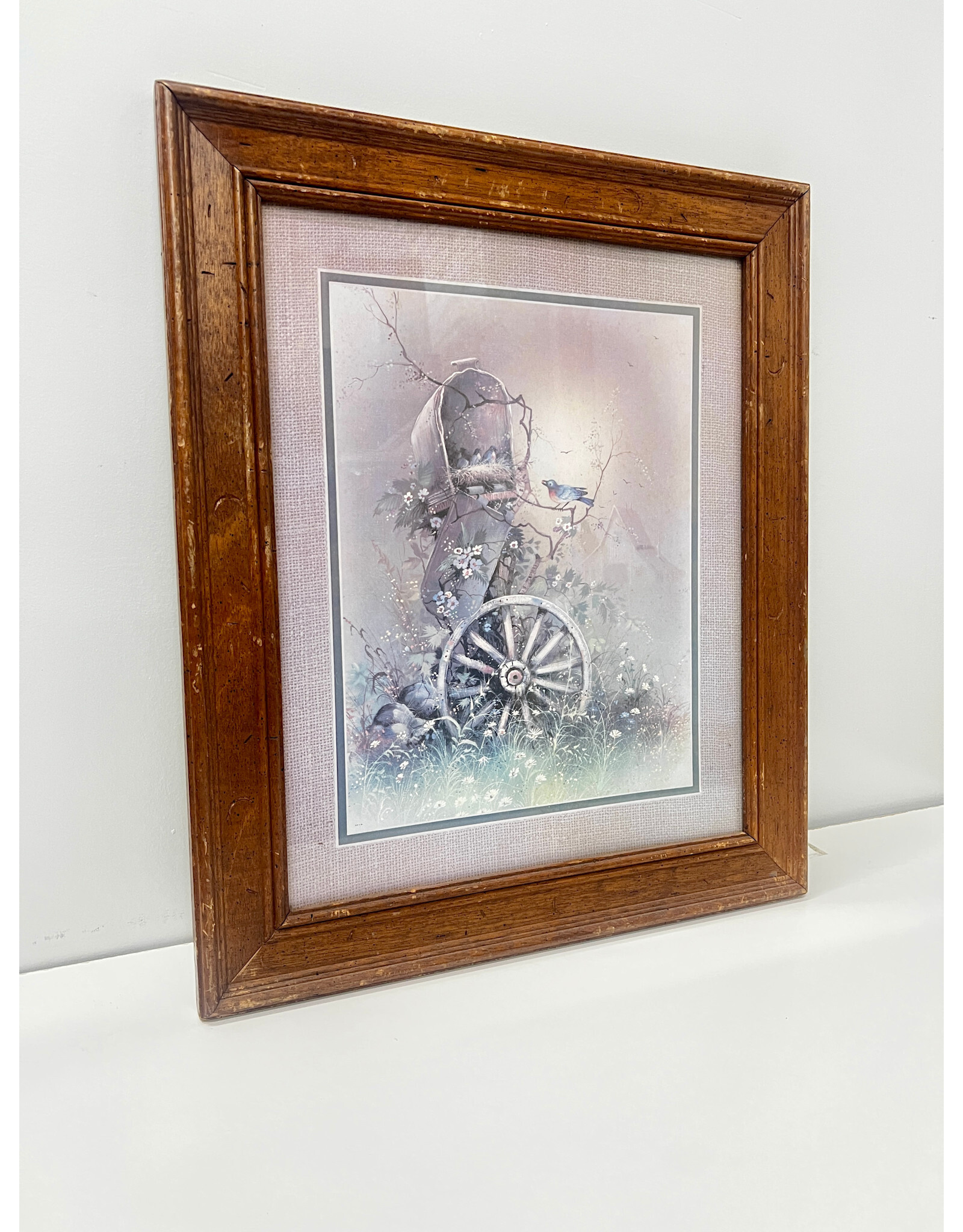 Birds in the Mailbox, framed print