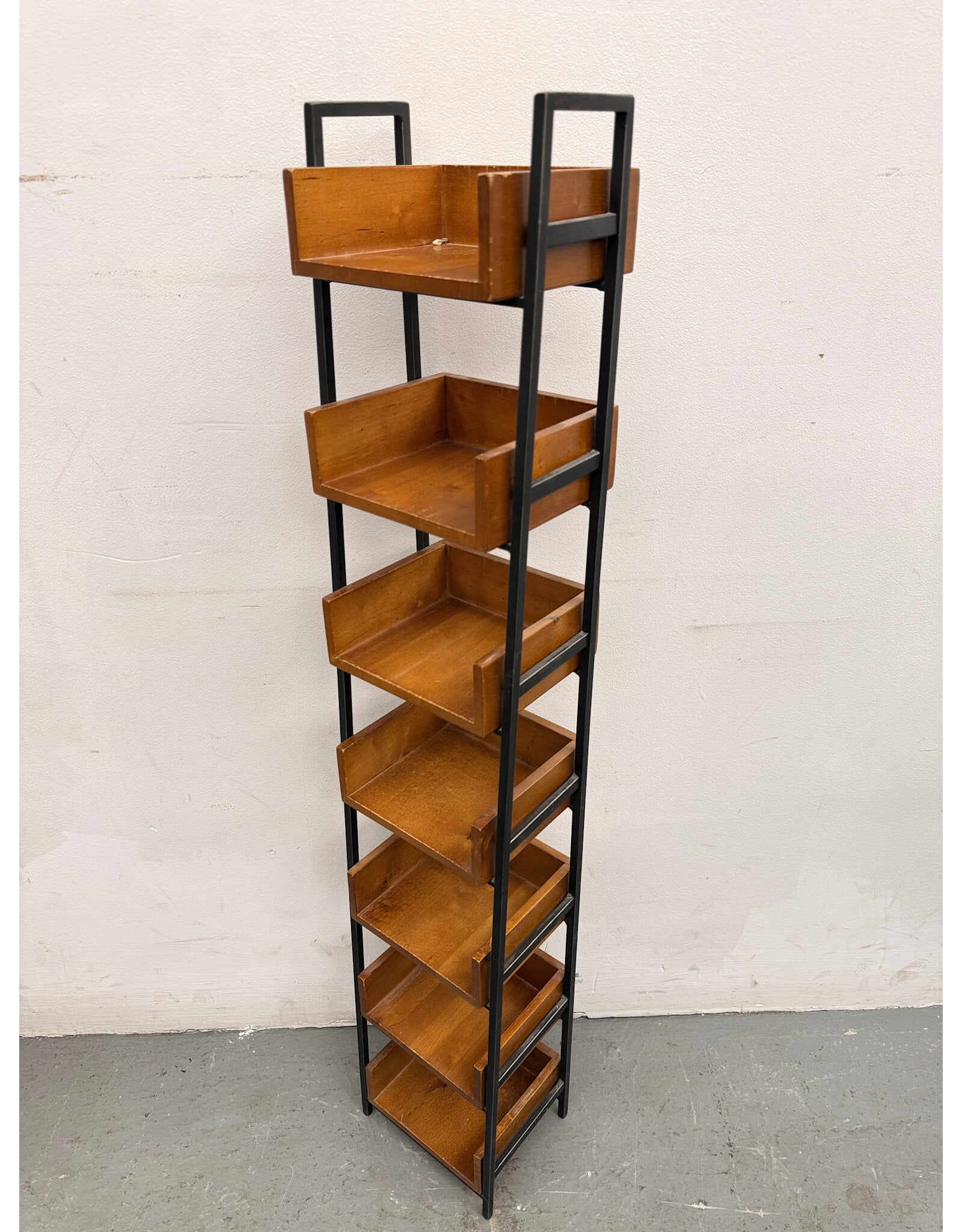Rustic Brown 7-Shelf Rack