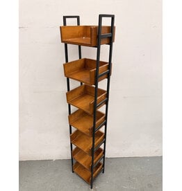 Rustic Brown 7-Shelf Rack
