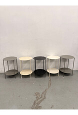 Circle Metal Side Table: Grey, Cream, or Black