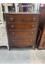 Kindel Furniture Georgian Mahogany Bow Front Highboy