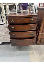 Kindel Furniture Georgian Mahogany Bow Front Highboy