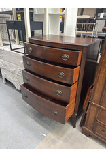 Kindel Furniture Georgian Mahogany Bow Front Highboy