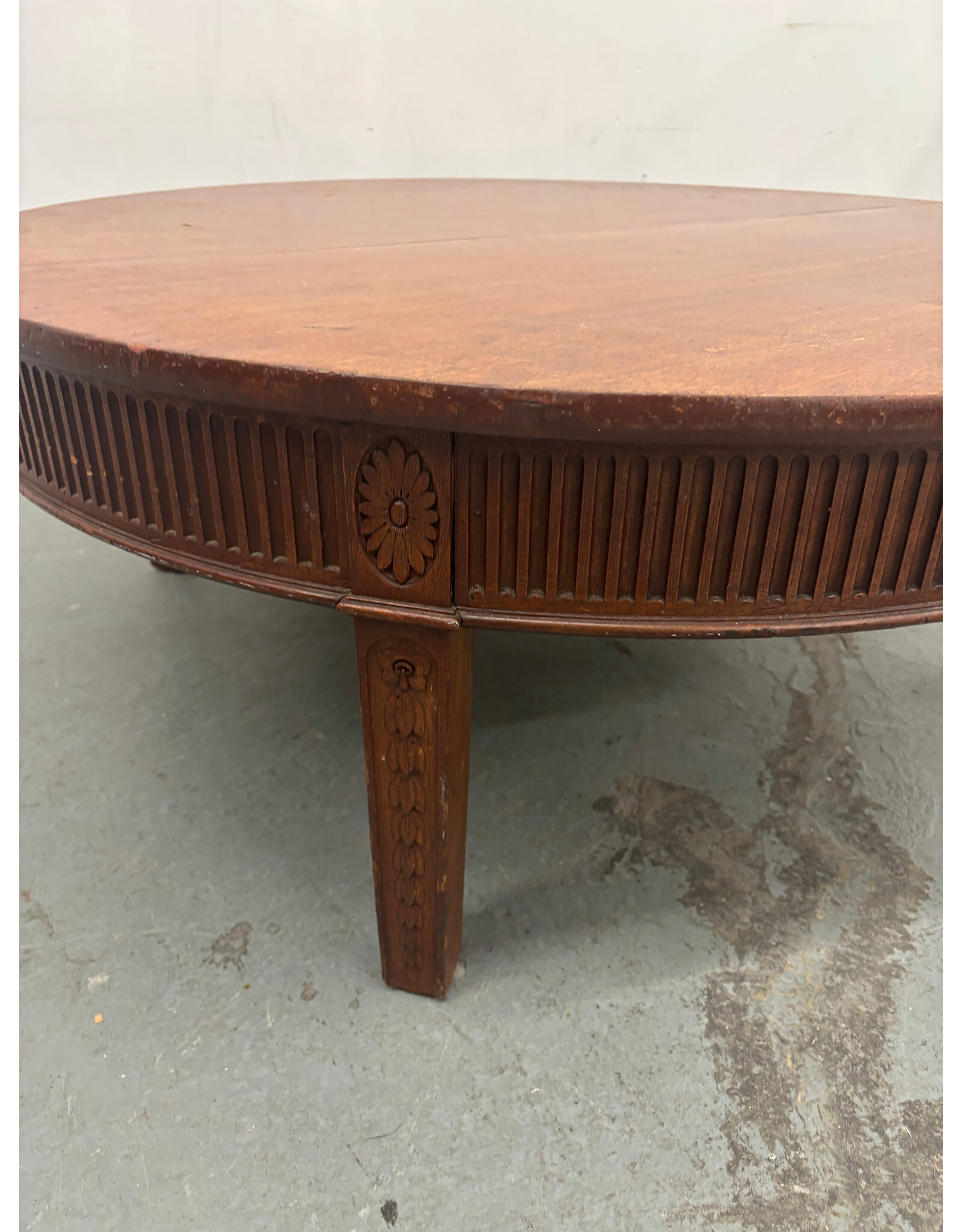 Carved Solid Wood Coffee Table