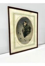 Early Snow, framed etching, sgnd Hart