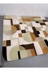 Hand Tufted Nylon Rectangular Geometric Area Rug