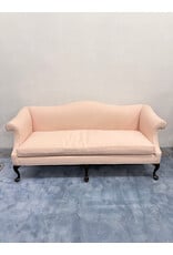 Victorian Style Camelback Light Pink Sofa