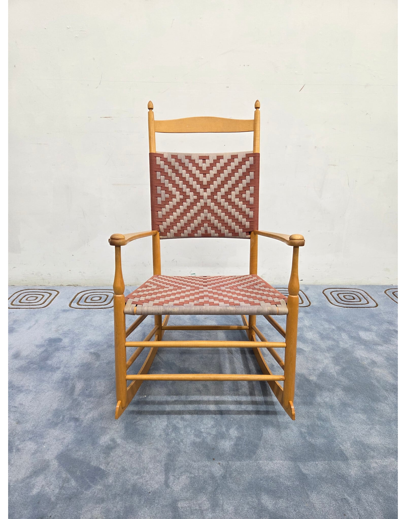 New Lebanon Wooden Frame with Woven Seat Shaker Rocking Chair