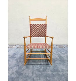 New Lebanon Wooden Frame with Woven Seat Shaker Rocking Chair