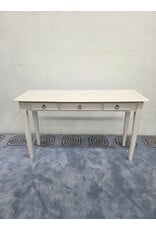White 3-Drawer Console Table