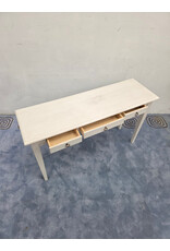 White 3-Drawer Console Table