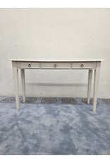 White 3-Drawer Console Table