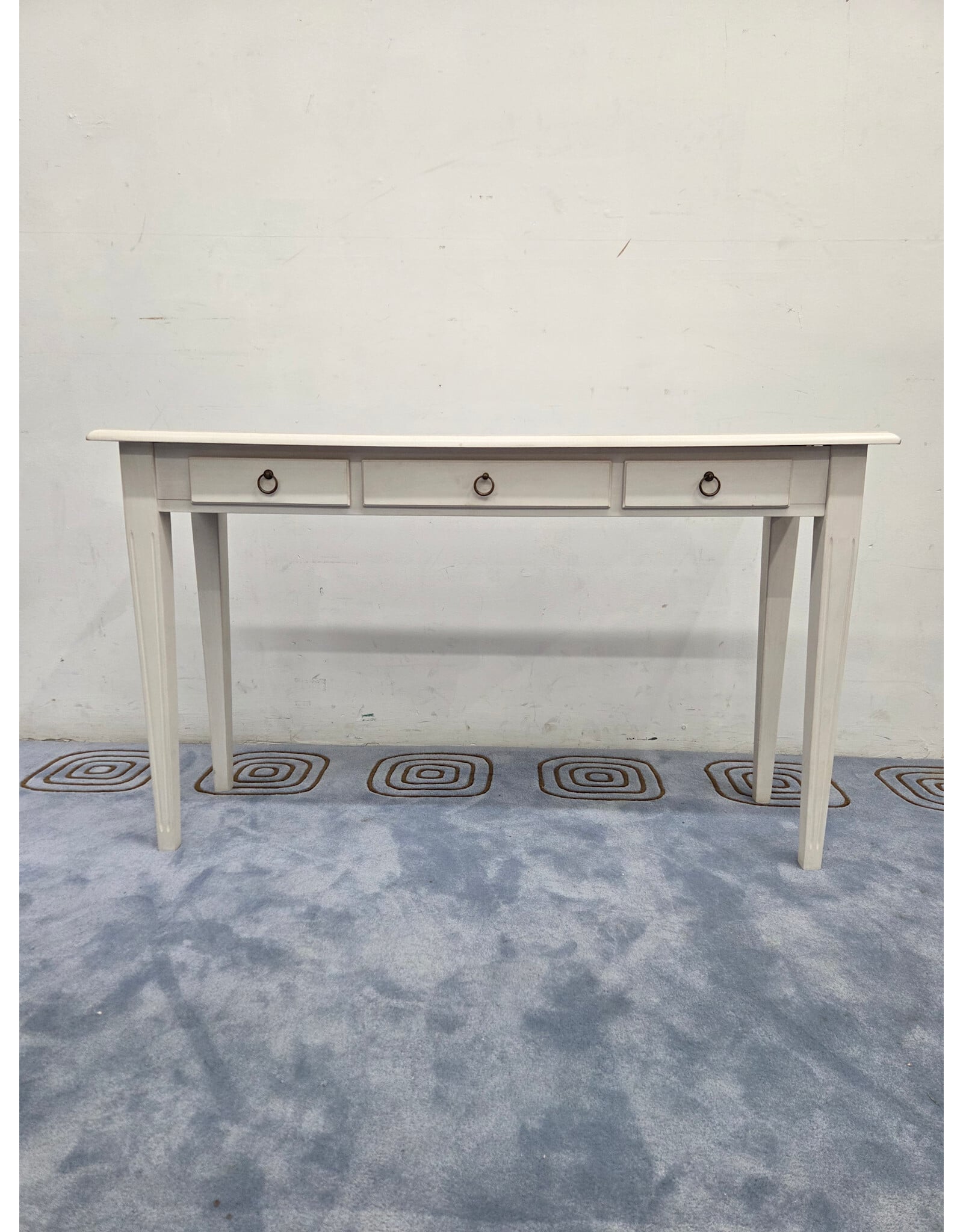 White 3-Drawer Console Table