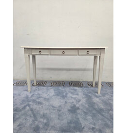 White 3-Drawer Console Table