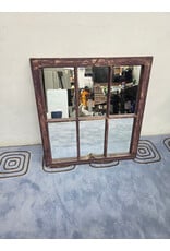 Reclaimed Windowpane Hanging Mirror
