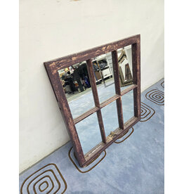 Reclaimed Windowpane Hanging Mirror