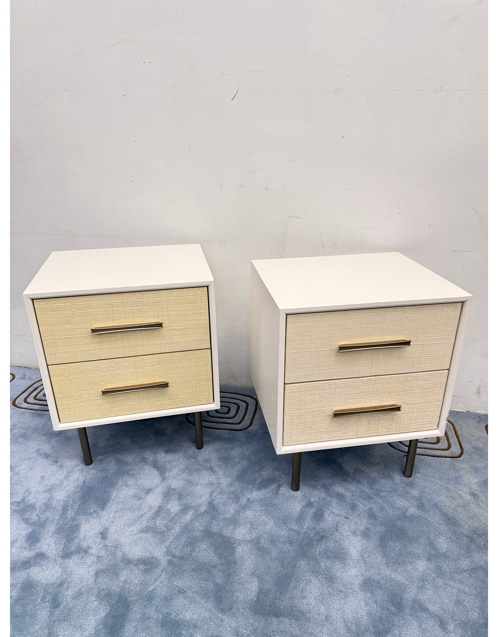 Margot Raffia 2-Drawer Wood Nightstand by West Elm