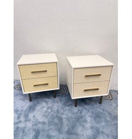 Margot Raffia 2-Drawer Wood Nightstand by West Elm