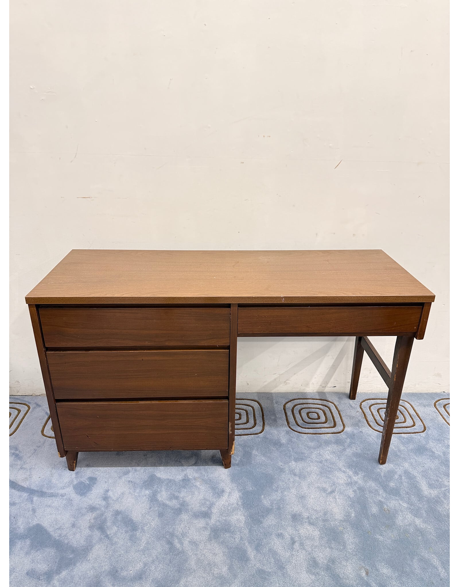 Mid-Century Modern Style Walnut Writing Desk