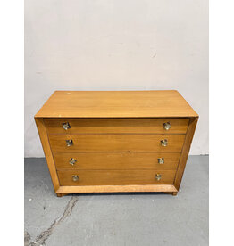 Paul Frankl Style Mid-Century Modern 4-Drawer Dresser