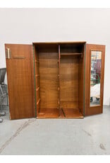 Paul Frankl Style Mid-Century Modern Wardrobe Cabinet