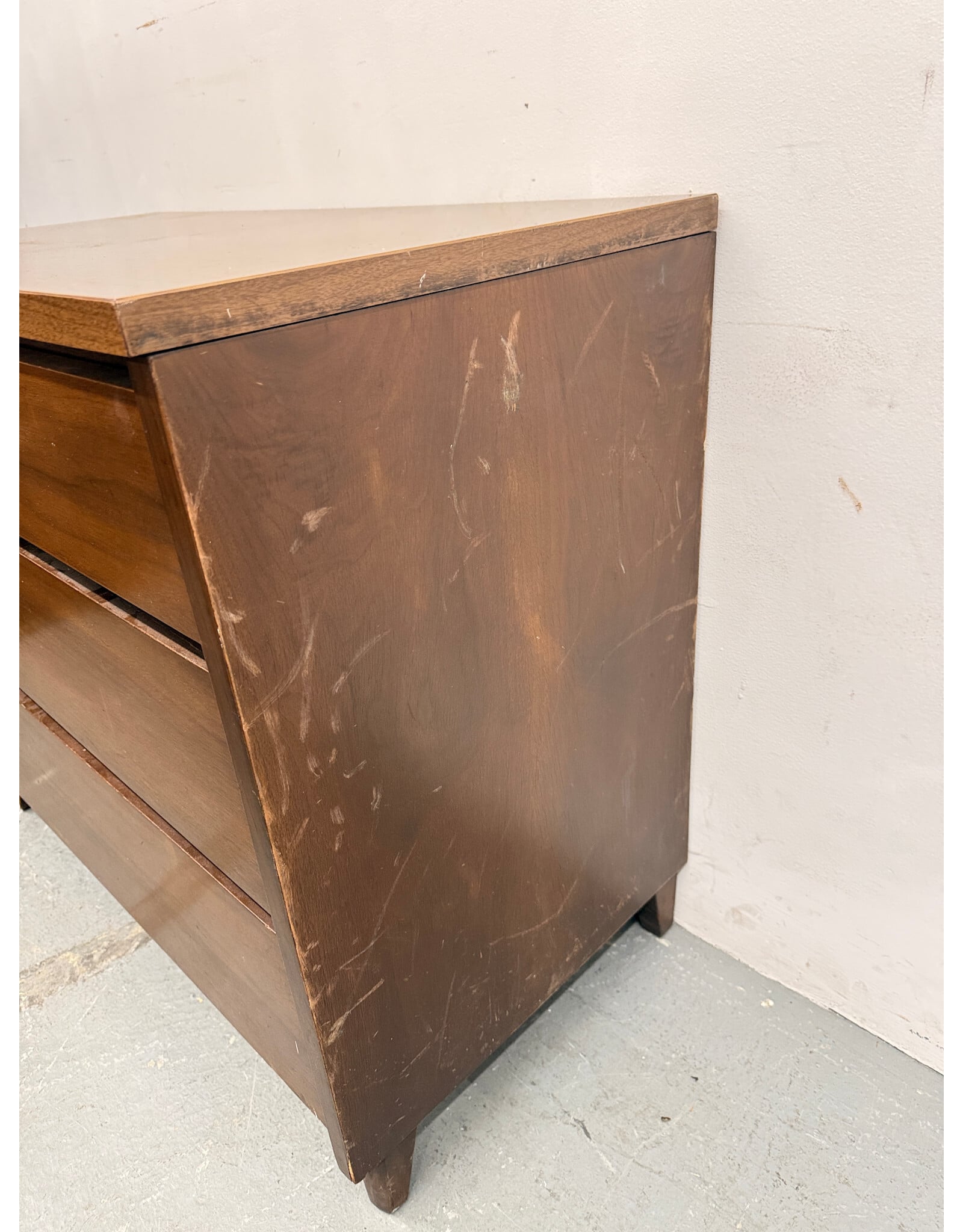 3 Drawer Walnut Dresser