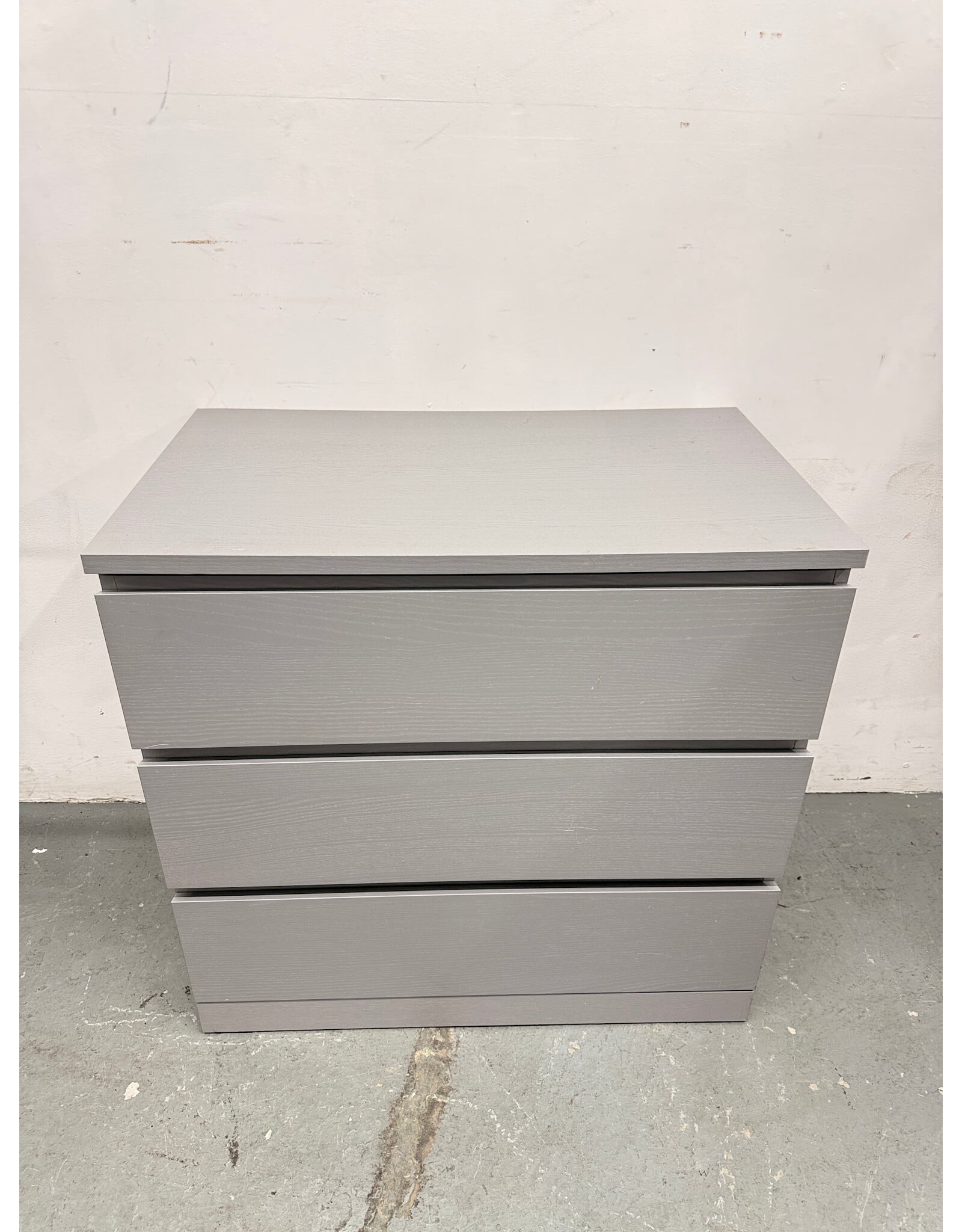 Ikea Malm 3 Drawer Gray