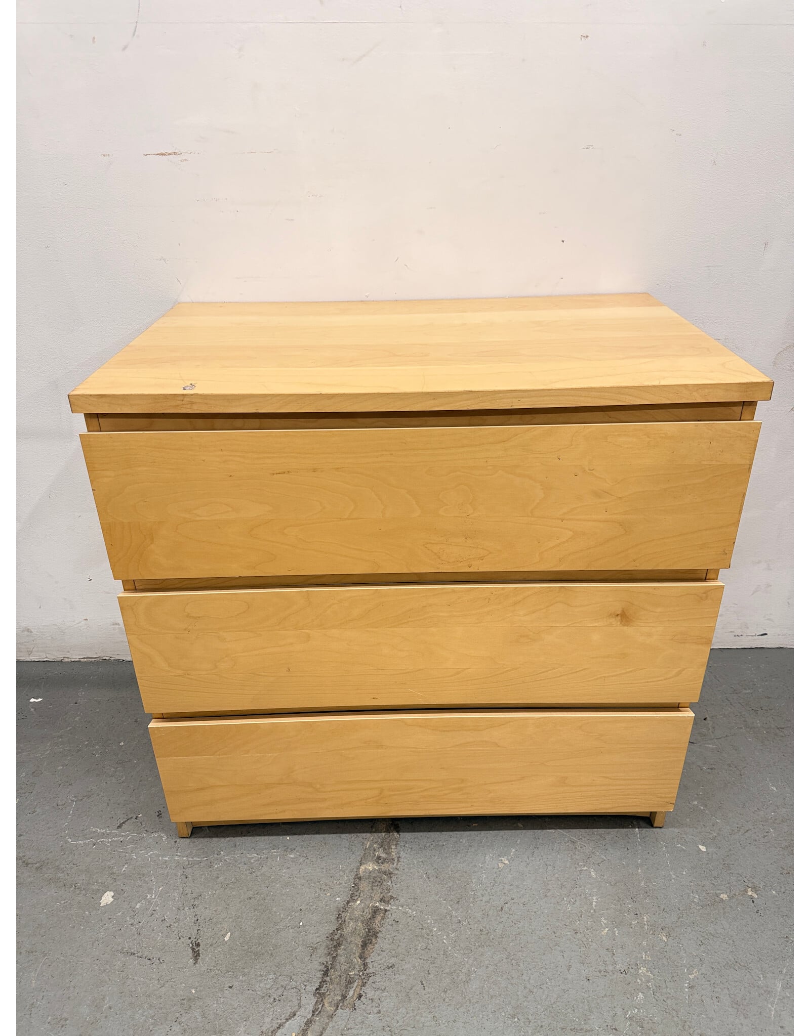 Ikea Malm 3 Drawer Natural