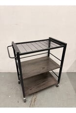 3-Tier Industrial Bar Cart