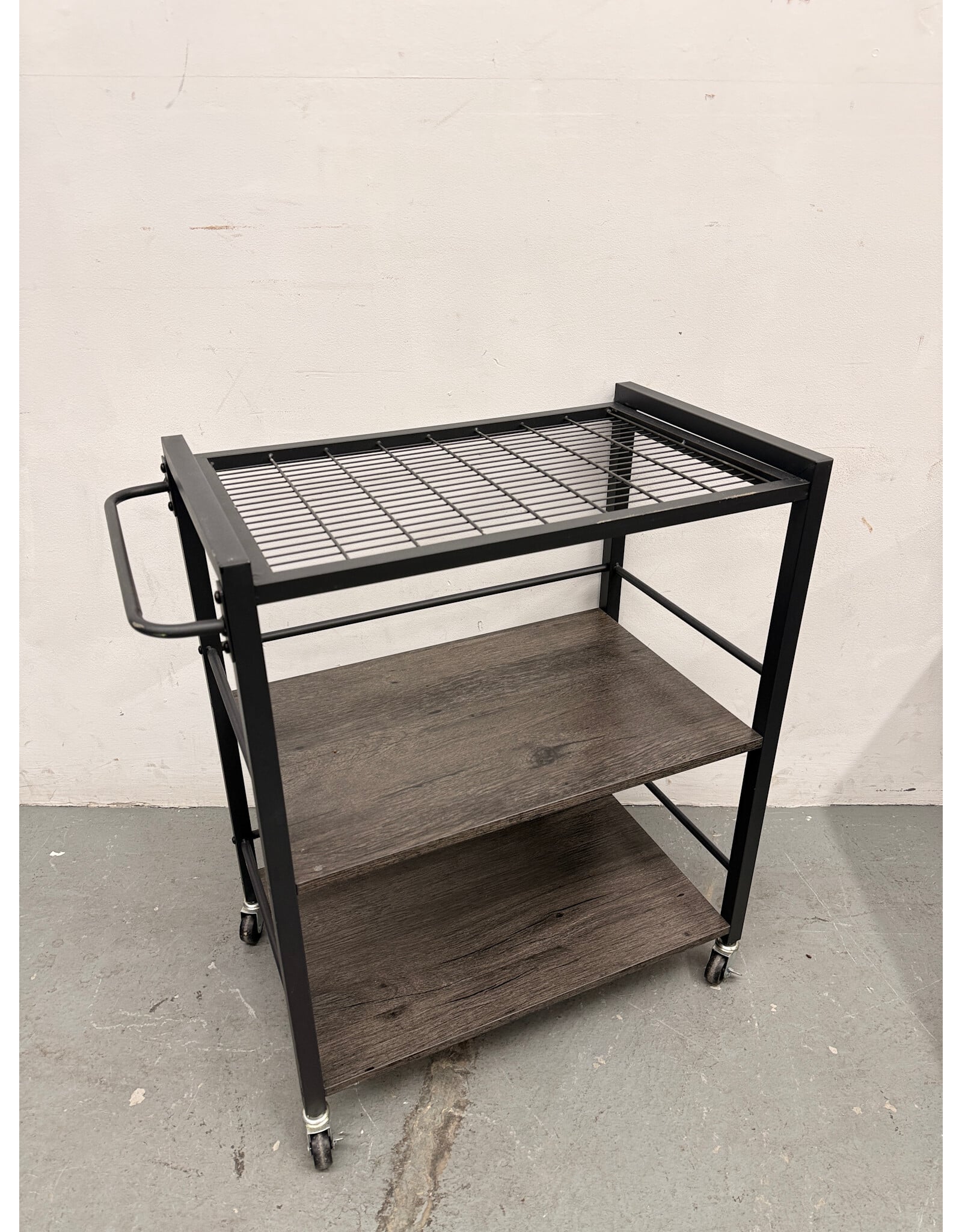 3-Tier Industrial Bar Cart