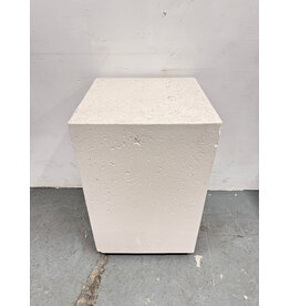 Concrete Outdoor/Indoor Patio Side Table in Ivory by CB2