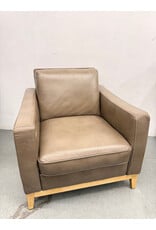 Latte Leather Armchair