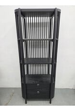 Fence Black Bookcase