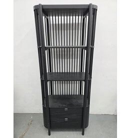 Fence Black Bookcase