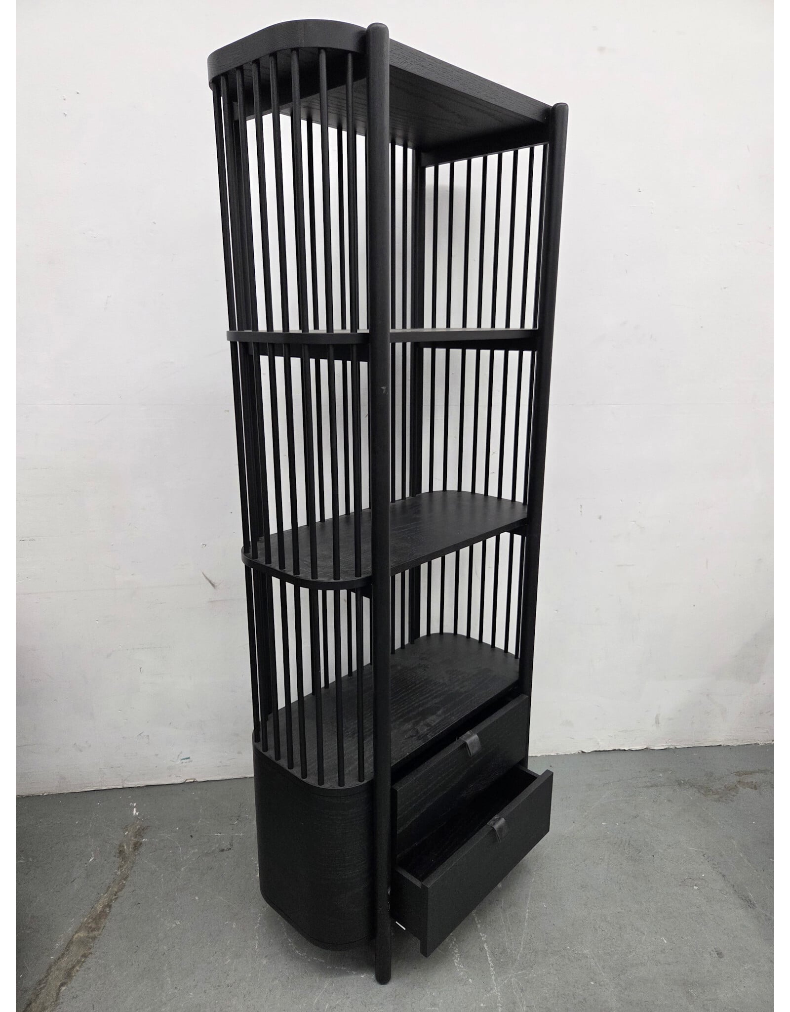 Fence Black Bookcase
