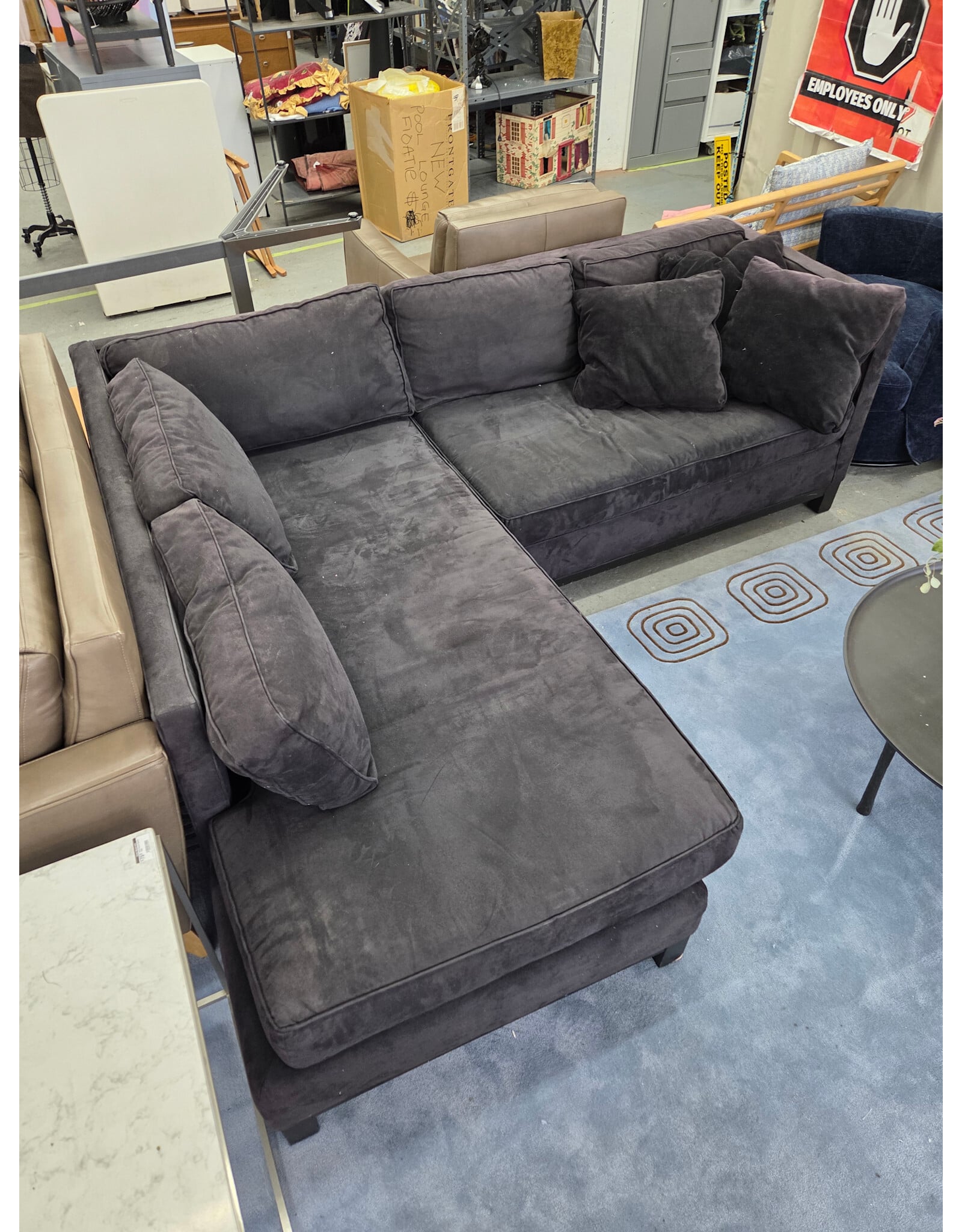 Suede Leather Mitchell Gold & Bob Williams Sectional