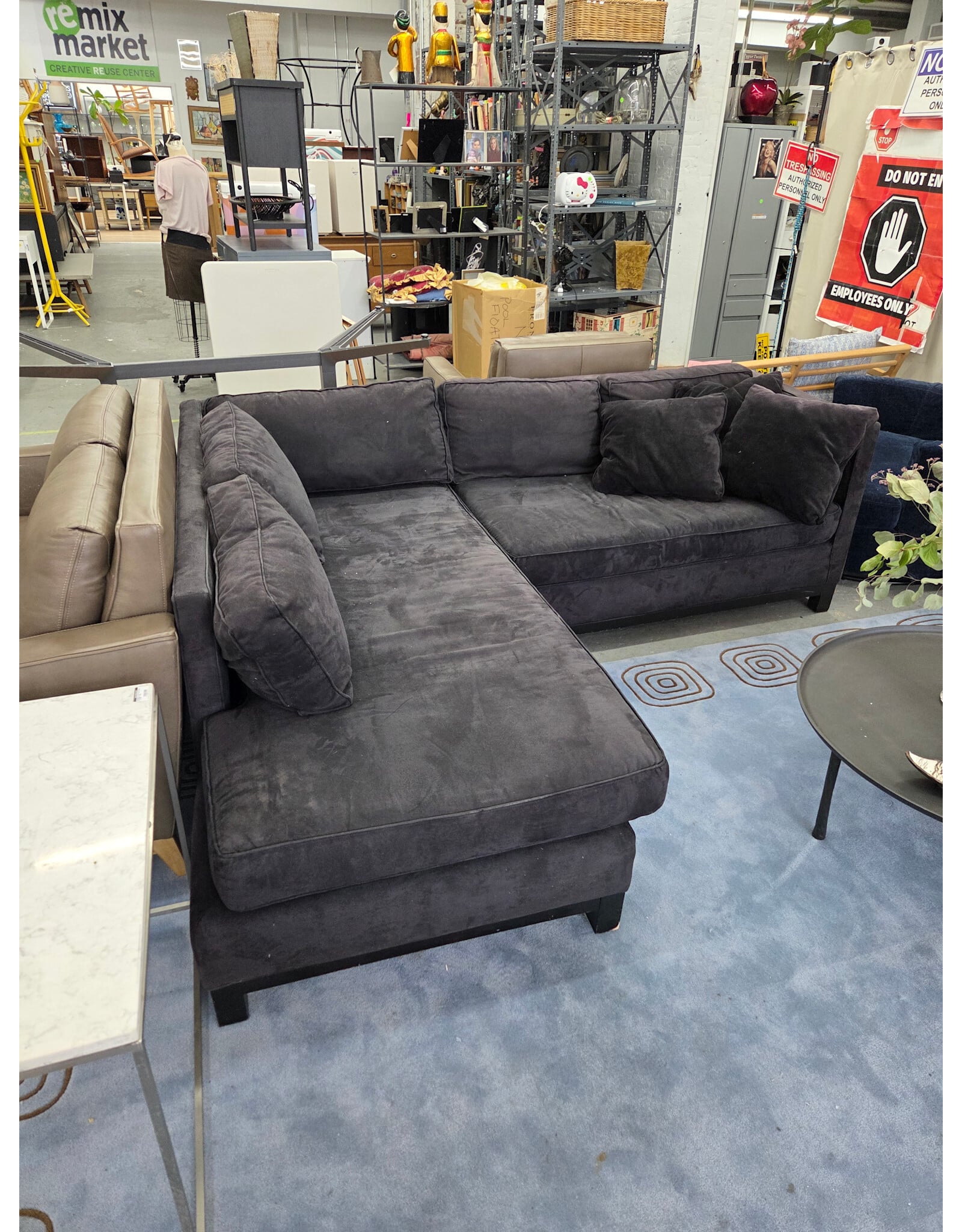 Suede Leather Mitchell Gold & Bob Williams Sectional