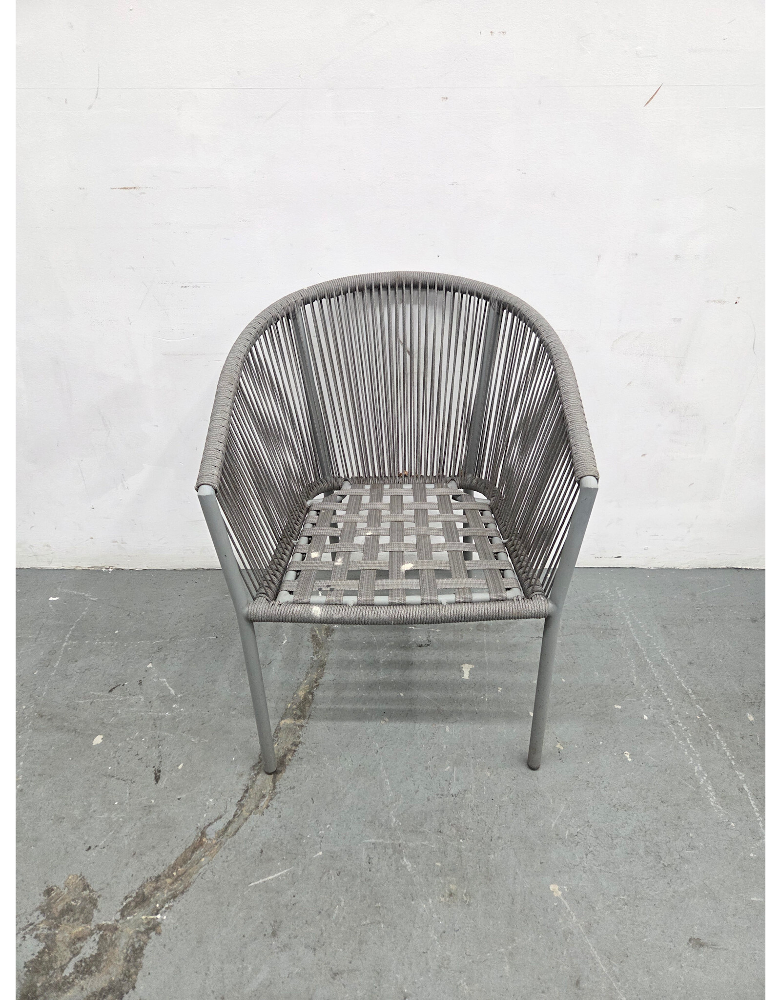 Gray Woven Outdoor Chair