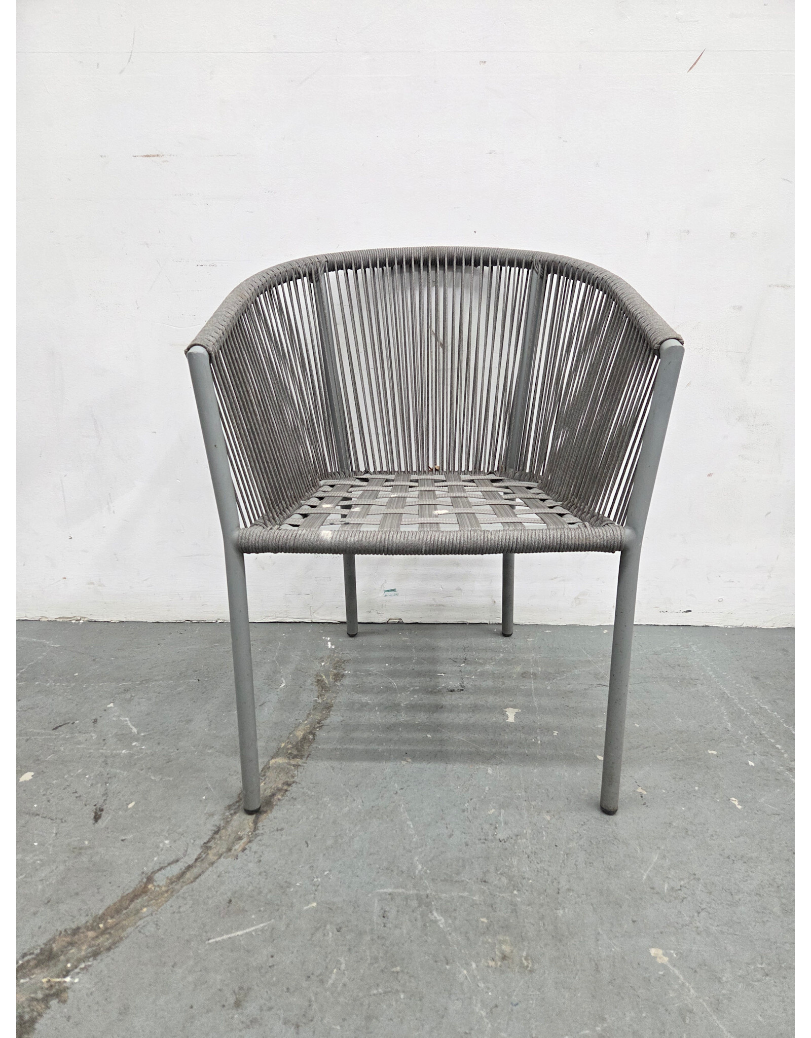 Gray Woven Outdoor Chair