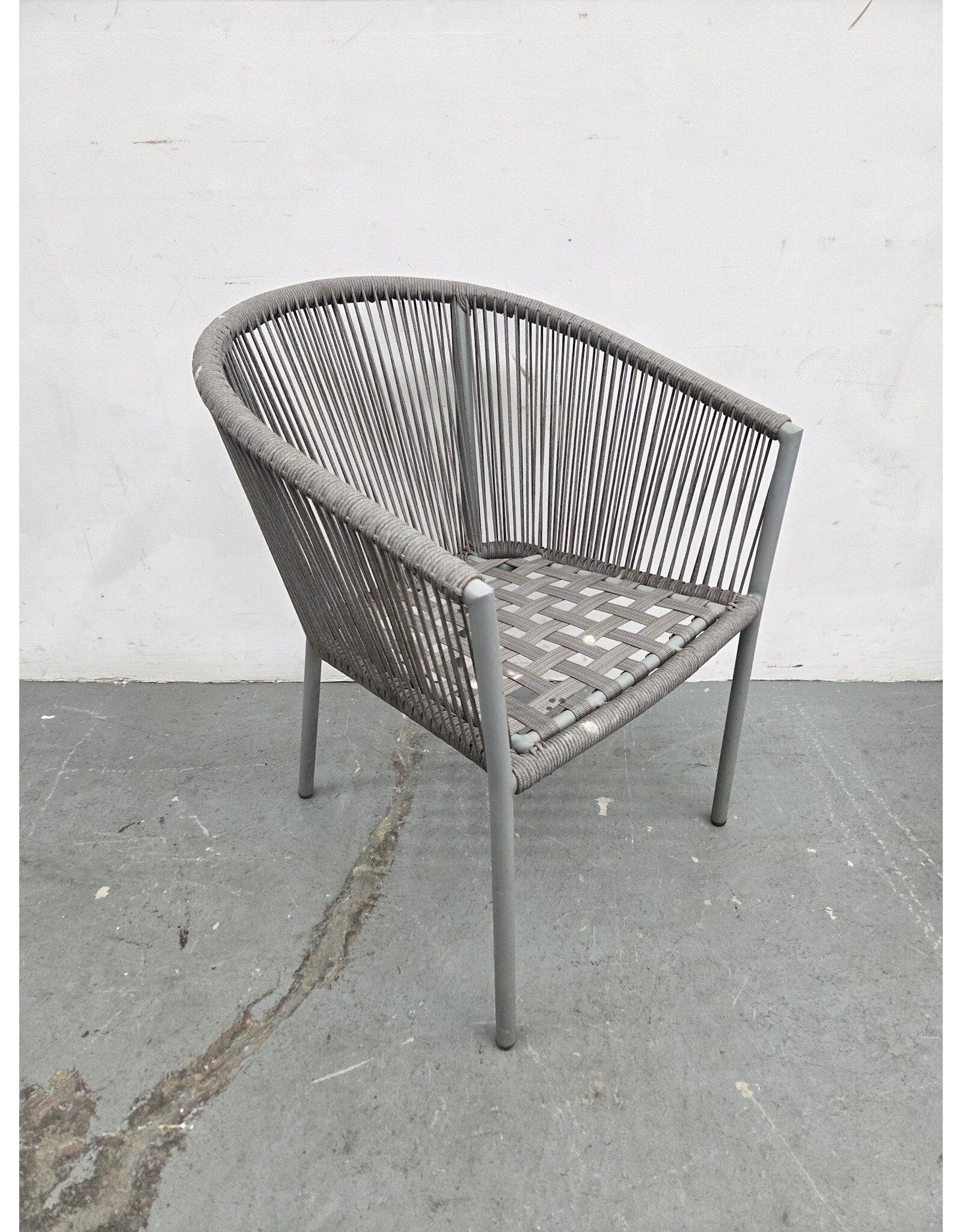 Gray Woven Outdoor Chair
