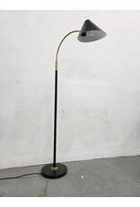 Black and Gold Arching Floor Lamp