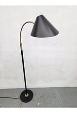 Black and Gold Arching Floor Lamp