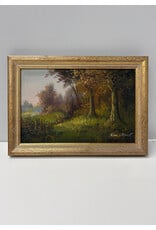 Going For a Walk, Framed Oil Painting on Canvas