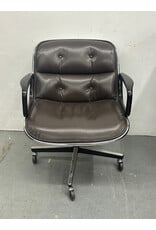 Knoll Brown Leather Office Chair