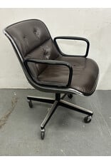 Knoll Brown Leather Office Chair