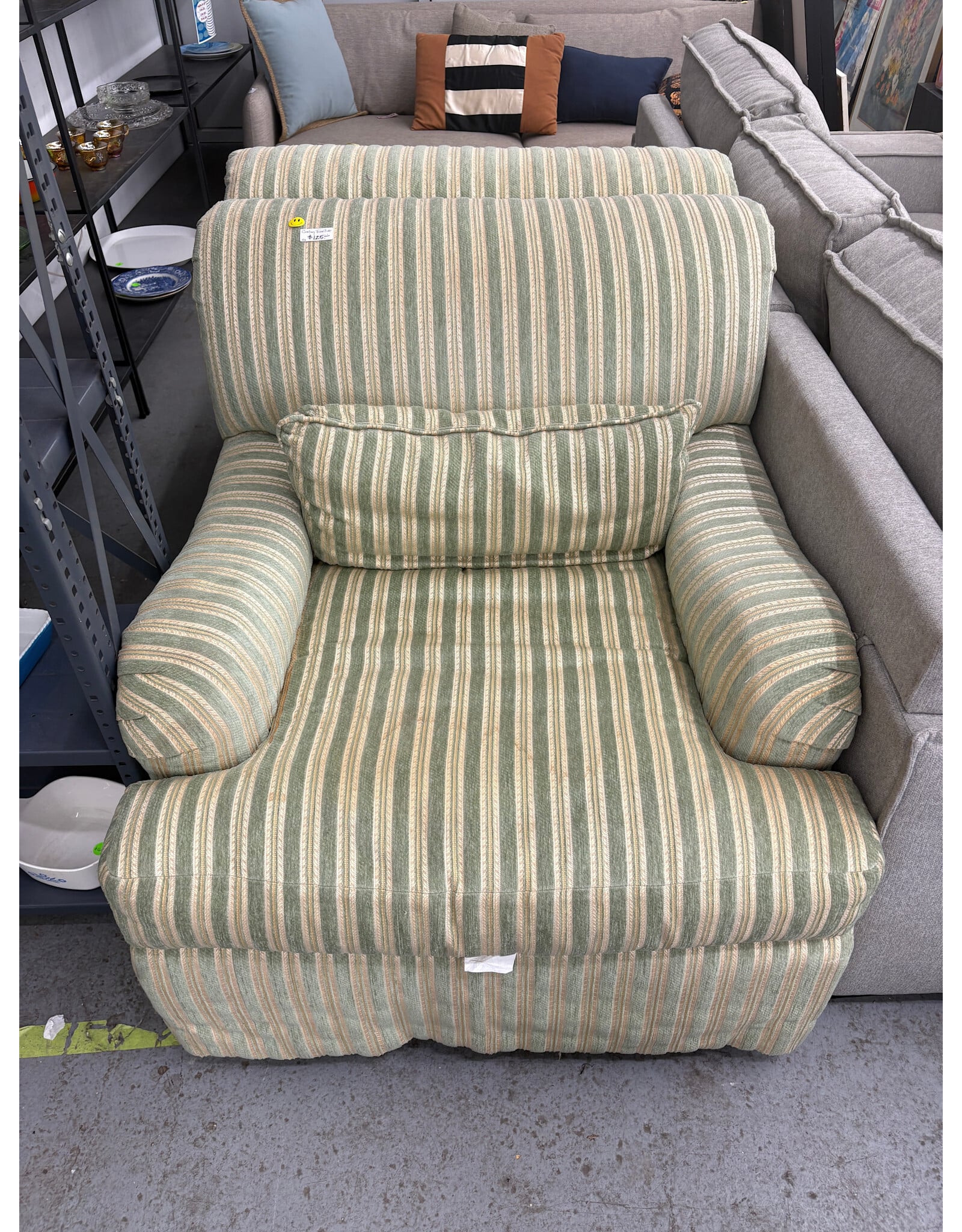 Century Furniture Striped Armchairs